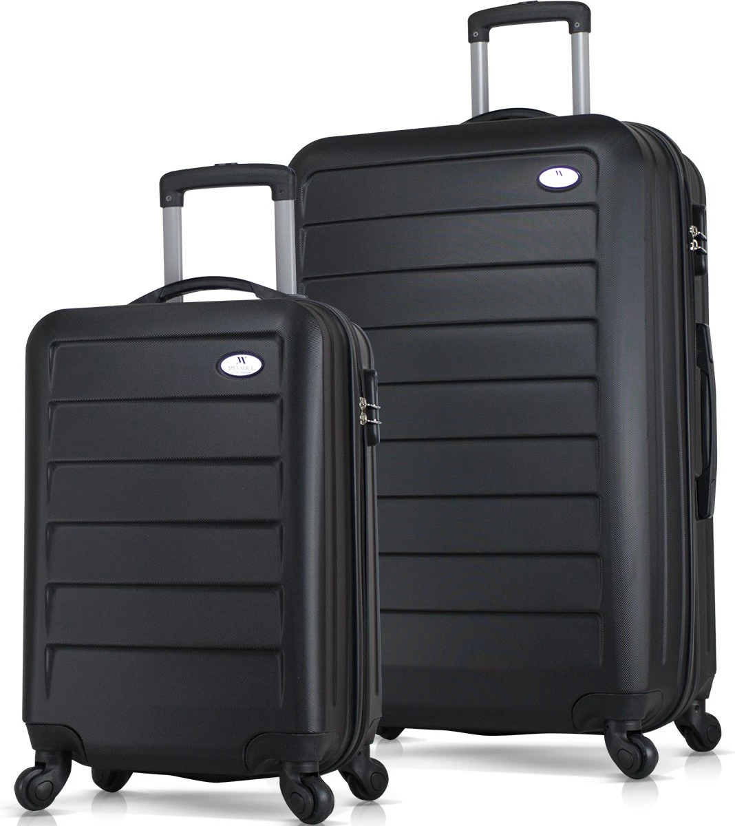 Set valixhesh (2 copë), ngjyrë e zezë, Zoozie Bags, 8091