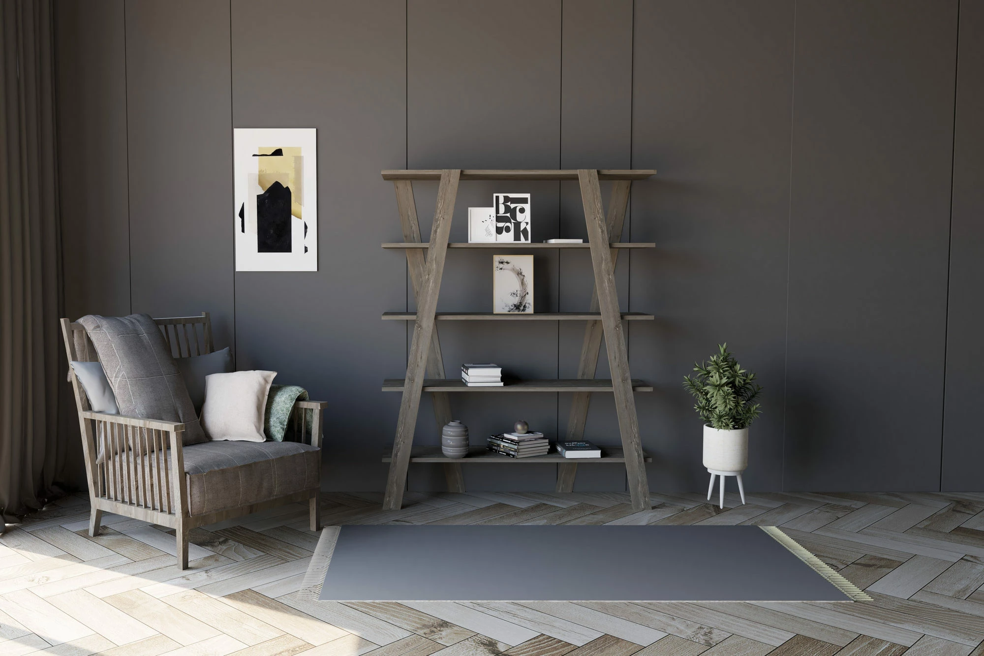 Raft librash Skye Decor, i zi, Conde