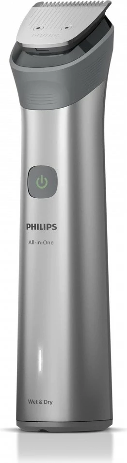 Trymer multifunksional Philips MG5921/15 5000 10‑në‑1, 120 min, Wet & Dry, tehe vetë-mprehëse, gri