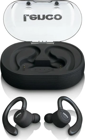 Kufje Lenco EPB-460BK Bluetooth, True Wireless, mikrofon, 60h, të zeza