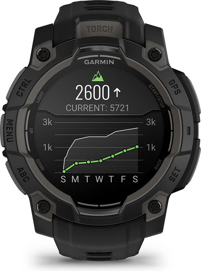 Smartwatch Garmin Instinct 3 AMOLED, 4 GB, GPS, e zezë