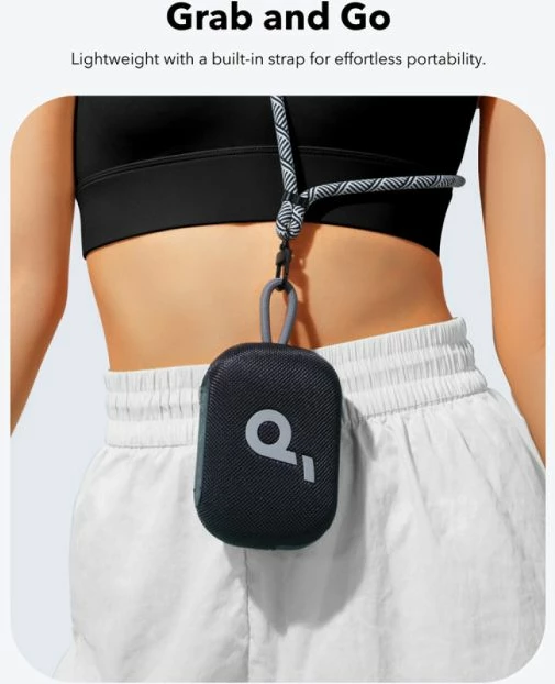 Altoparlant Bluetooth portativ Anker Soundcore Select 4 Go, 5W, IP67, 20h, TWS, jeshil