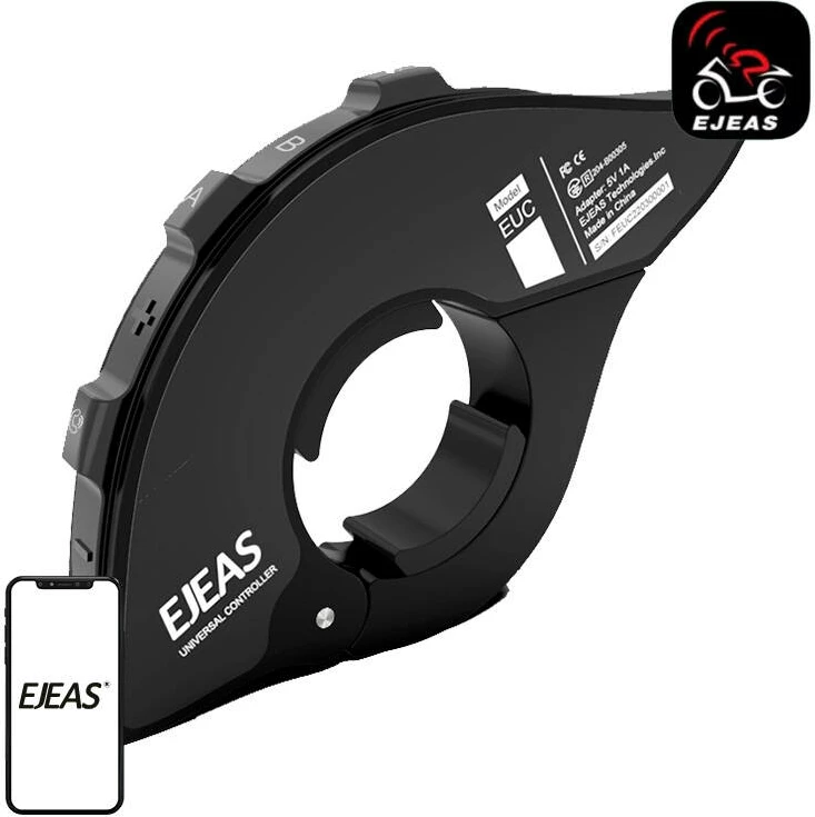 Telekomandë kontrolli për interkom EJEAS EUC, Bluetooth 5.1, IP65, USB-C, e zezë