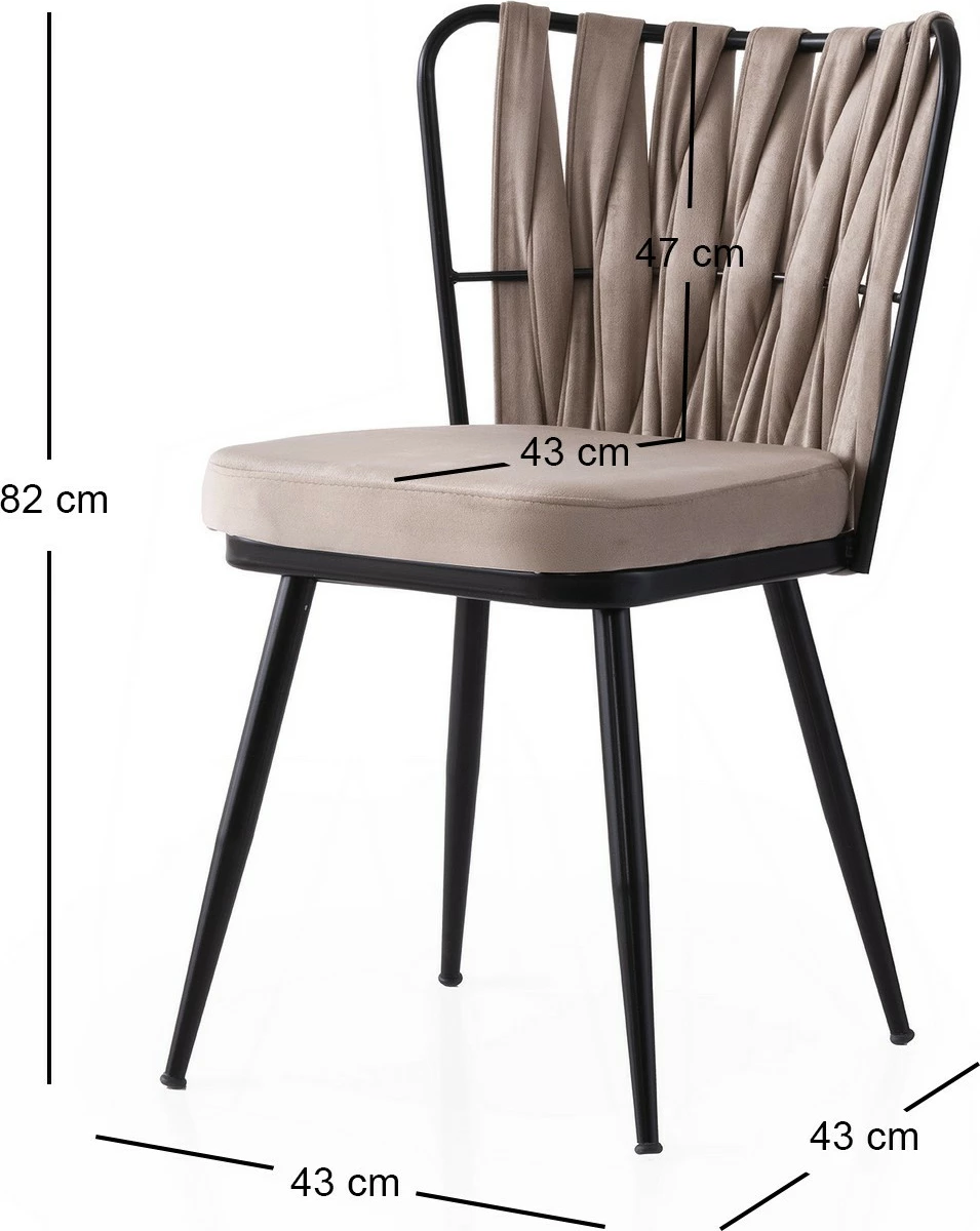 Set karrigash (2 copë) Skye Decor, ngjyrë e zezë dhe mink, Kuşaklı - 222 V2