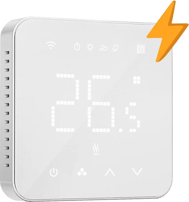 Termostat smart WiFi Meross MTS200HK(EU), Apple HomeKit, 16A, 2.4GHz, i bardhë