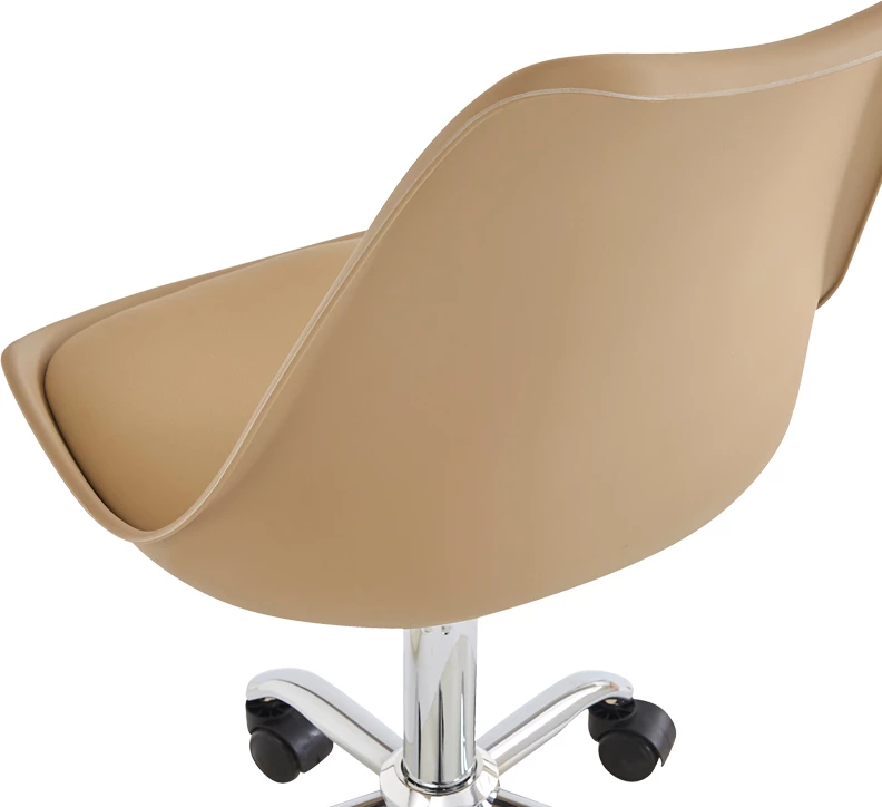 Karrige zyre Gaston II, pp-pu, ngjyrë kapuçino, 48x57x77-90cm