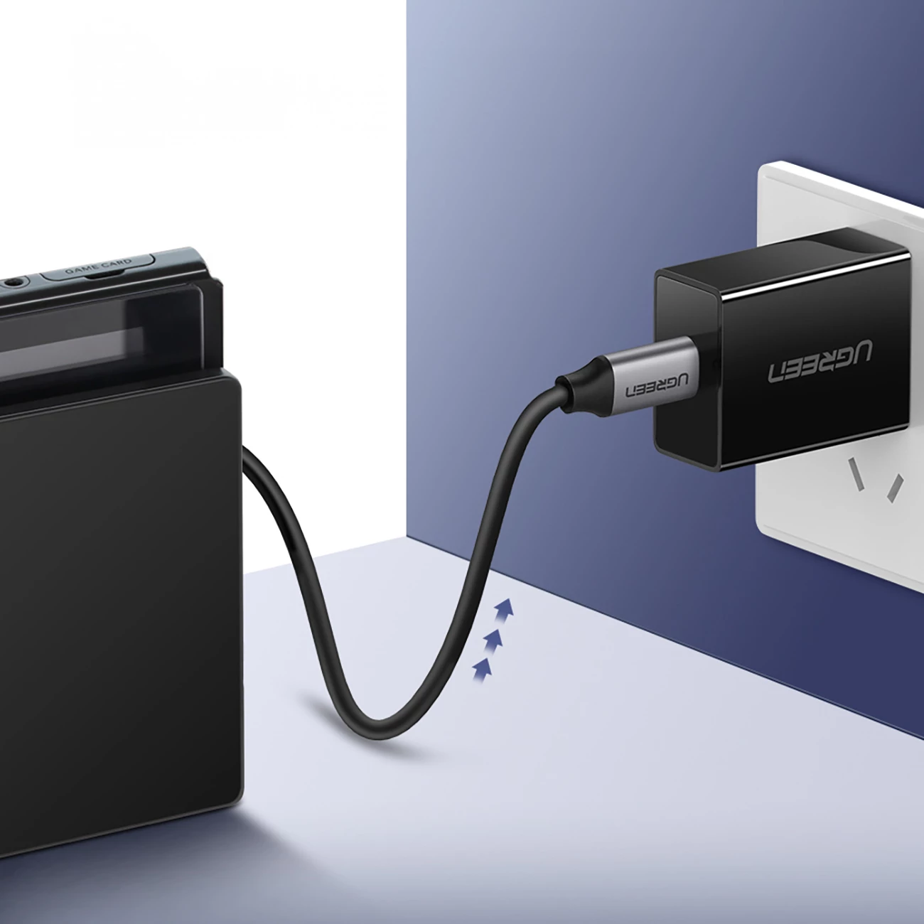 Kabllo USB-C në USB-C Ugreen US161 50751, 1.5m, Gri
