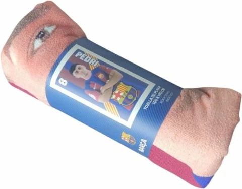 Peshqir plazhi FC Barcelona Pedri microfiber 70x140, shumëngjyrësh [Ngjyra: Shumëngjyrësh]