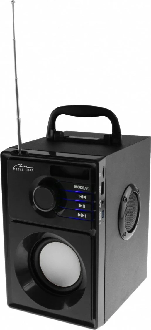 Altoparlant portabël Media-Tech BOOMBOX SILVER MT3179, Bluetooth, 15W, i zi