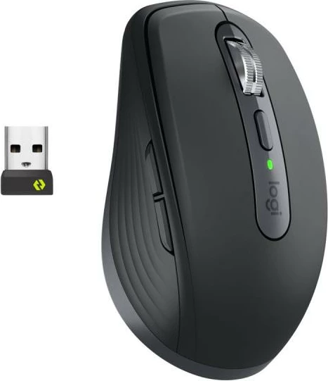 Maus Logitech MX Anywhere 3S (910-006958) wireless Bluetooth me butona anësorë, e zezë