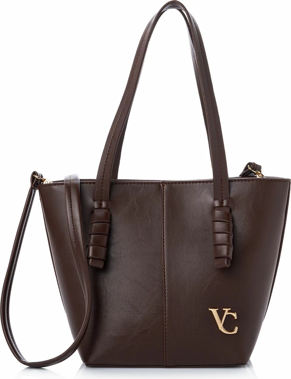 Çantë shpatullës Vince Camuto Piedmont, ngjyrë çokollatë