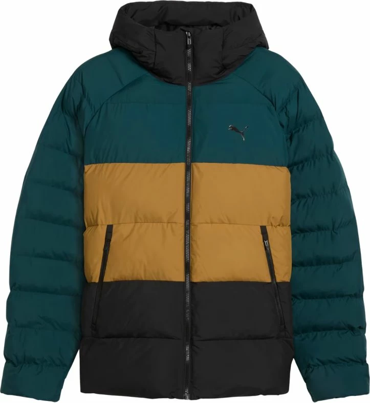 Jakne për meshkuj Puma, jeshile-kafe-e zezë