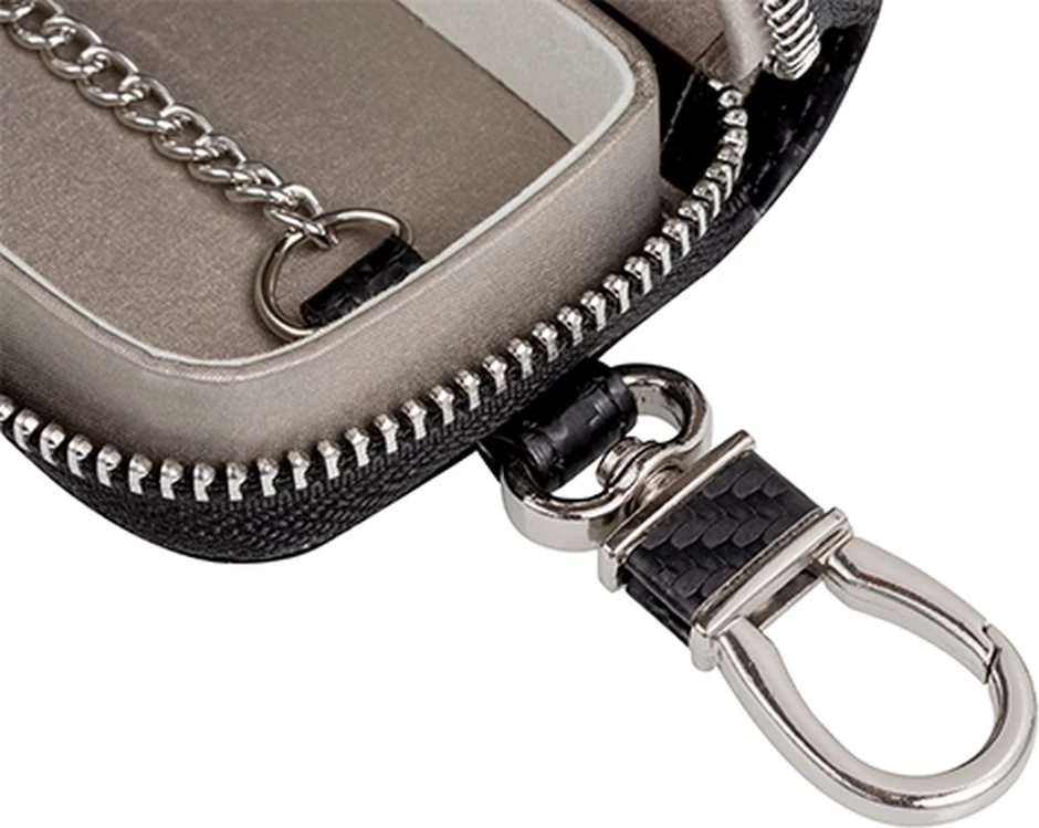 Mbështjellës çelësi makine Hurtel Faraday Box, bllokon valët radio, i zi