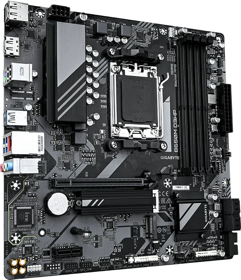 Pllakë amë Gigabyte B650M D3HP, Socket AM5, DDR5, PCIe 4.0, 2.5GbE LAN, e zezë
