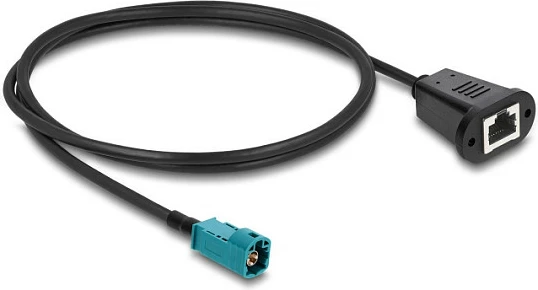 Kabllo adapter DeLOCK 90699, HSD Z (M) në RJ-45 (F), 1 m, 100 Ω, zezë/blu