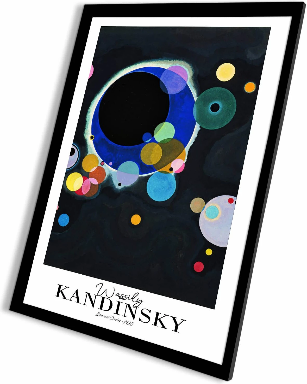 Pikturë dekorative me kornizë, shumëngjyrëshe, Wallity, 4262SYHKANDINSKY-031, 42x62cm
