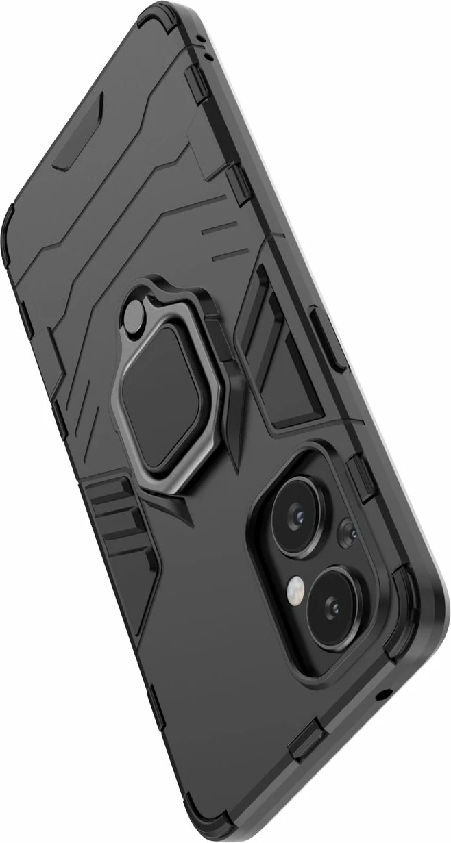 Mbështjellës Hurtel Ring Armor për OnePlus Nord N20 5G, i zi