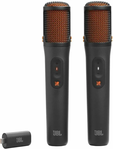 Set mikrofonash karaoke JBL EasySing JBLEASYSINGMICS, 2 copë, me dongle USB-C, i zi