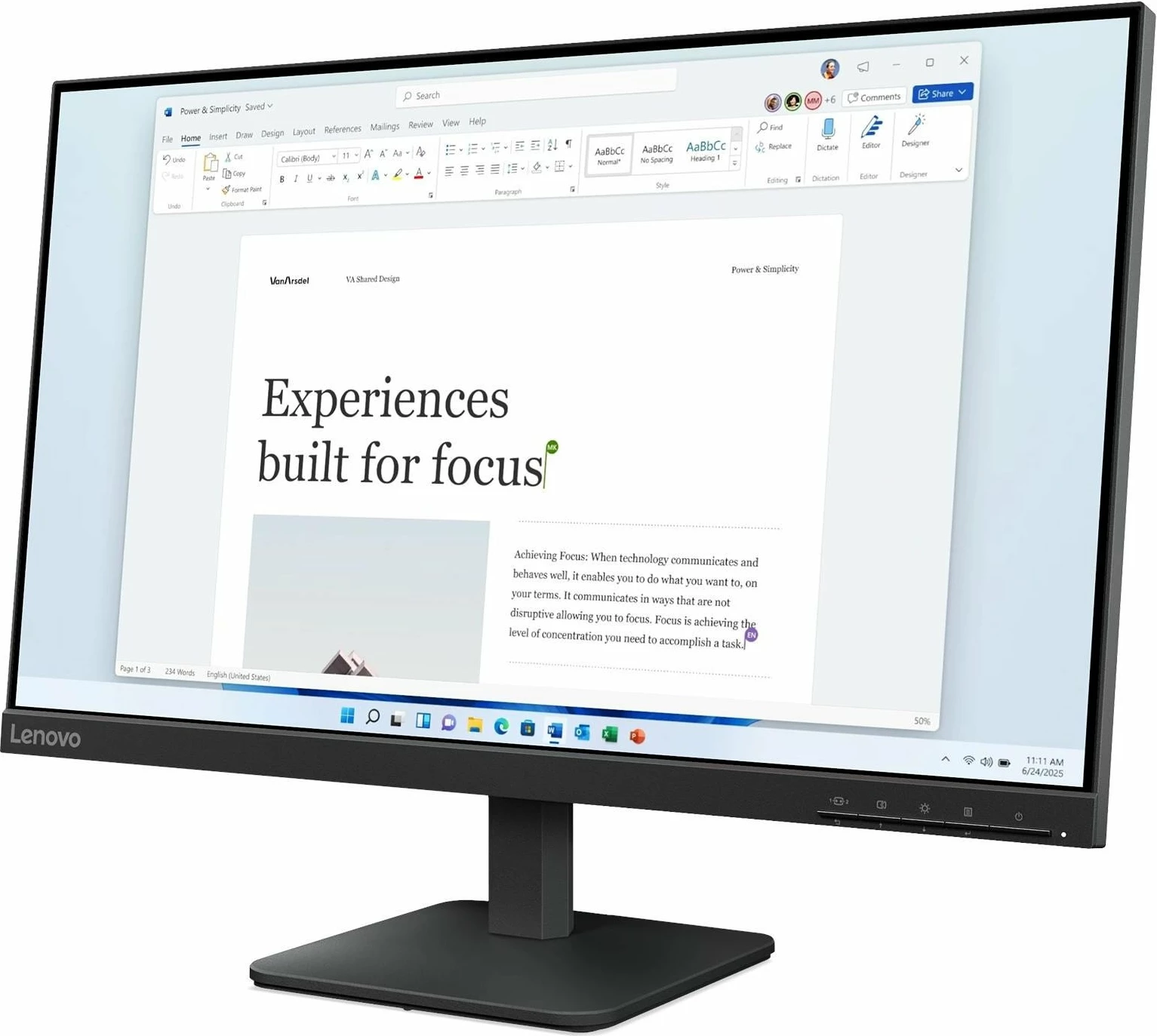 Monitor Lenovo L24-4e 23.8\" FHD IPS 100Hz (68C2KAC1EU), i zi