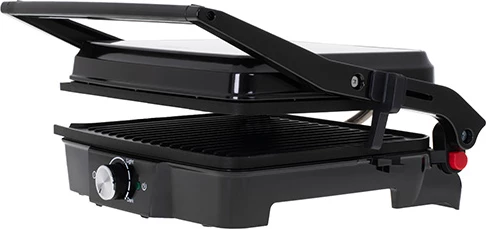 Grill elektrik tavoline, Camry, CR 3053, 180° hapje, pllaka jo-ngjitëse 28x23 cm, termostat, 2000W (max 2500W), zi-argjendt 6