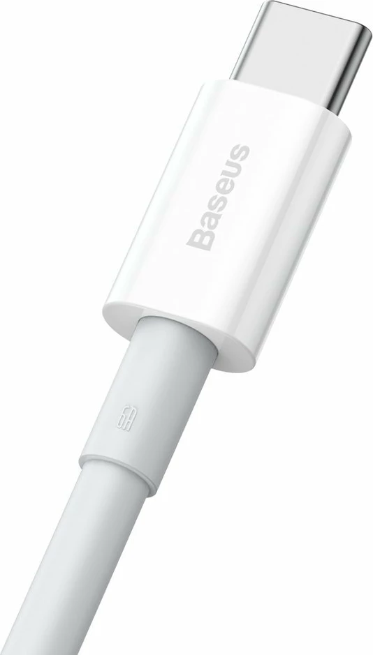 Kabllo karikimi dhe të dhënash Baseus Superior CATYS-02, USB-A në USB-C, 1m, 66W, Bardhë