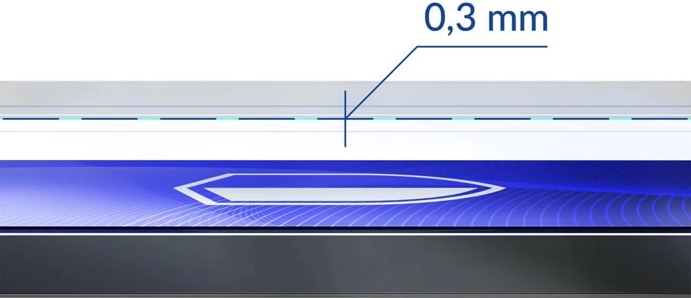 Xham mbrojtës hibrid 3MK FlexibleGlass për Samsung Galaxy S23 Plus S916, Transparent