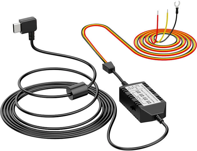 Kabllo energjie Viofo HK4 Hardwire Kit për video regjistrues, USB-C, set me 8 adapterë