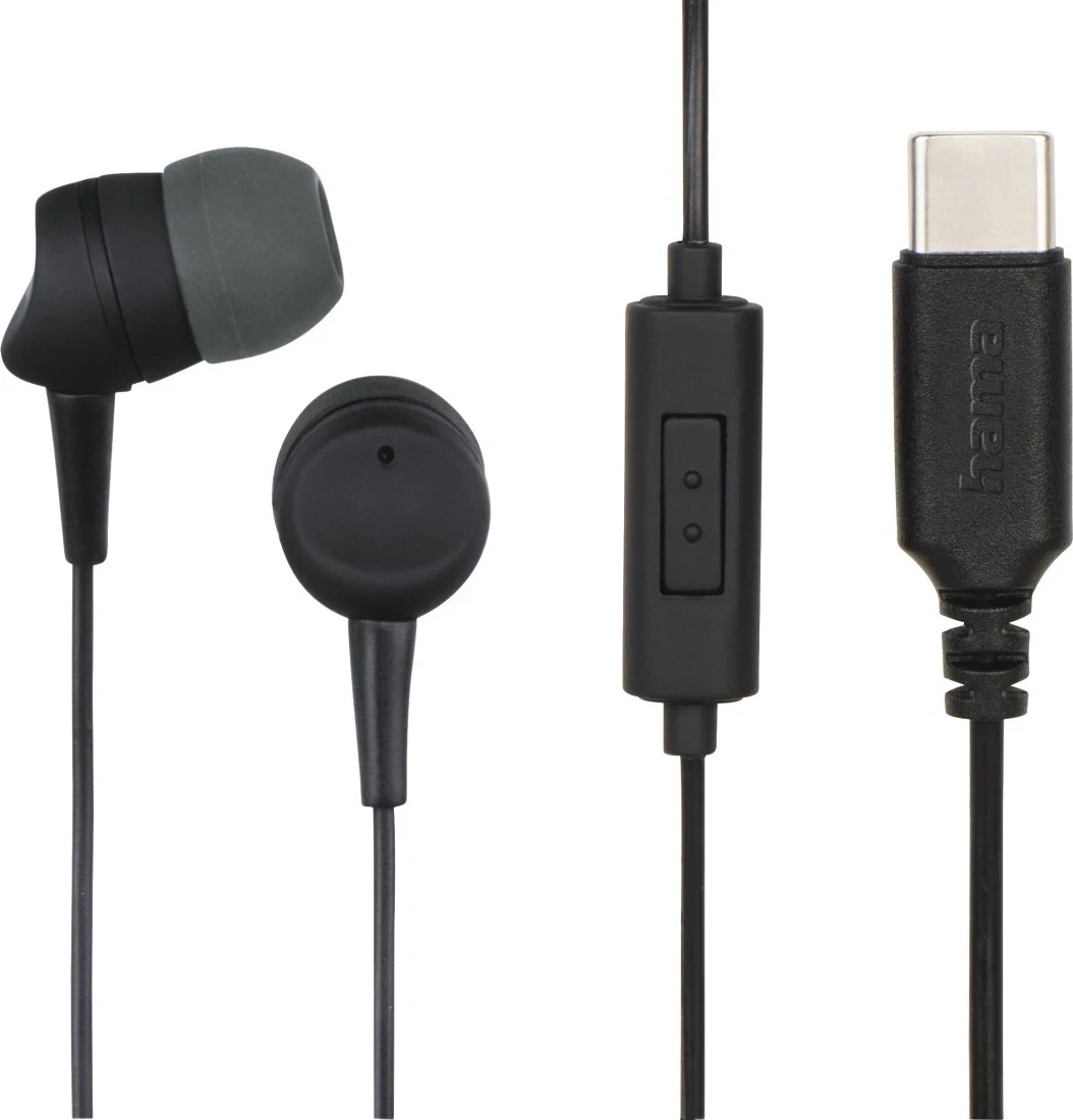 Kufje Hama me lidhje USB-C, të zeza