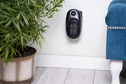 Ngrohës portativ, Adler, AD 7726 Thermofan Easy Heater, 1500W, timer 1-12h, kontroll temperature 15-35°C, element qeramik, i zi