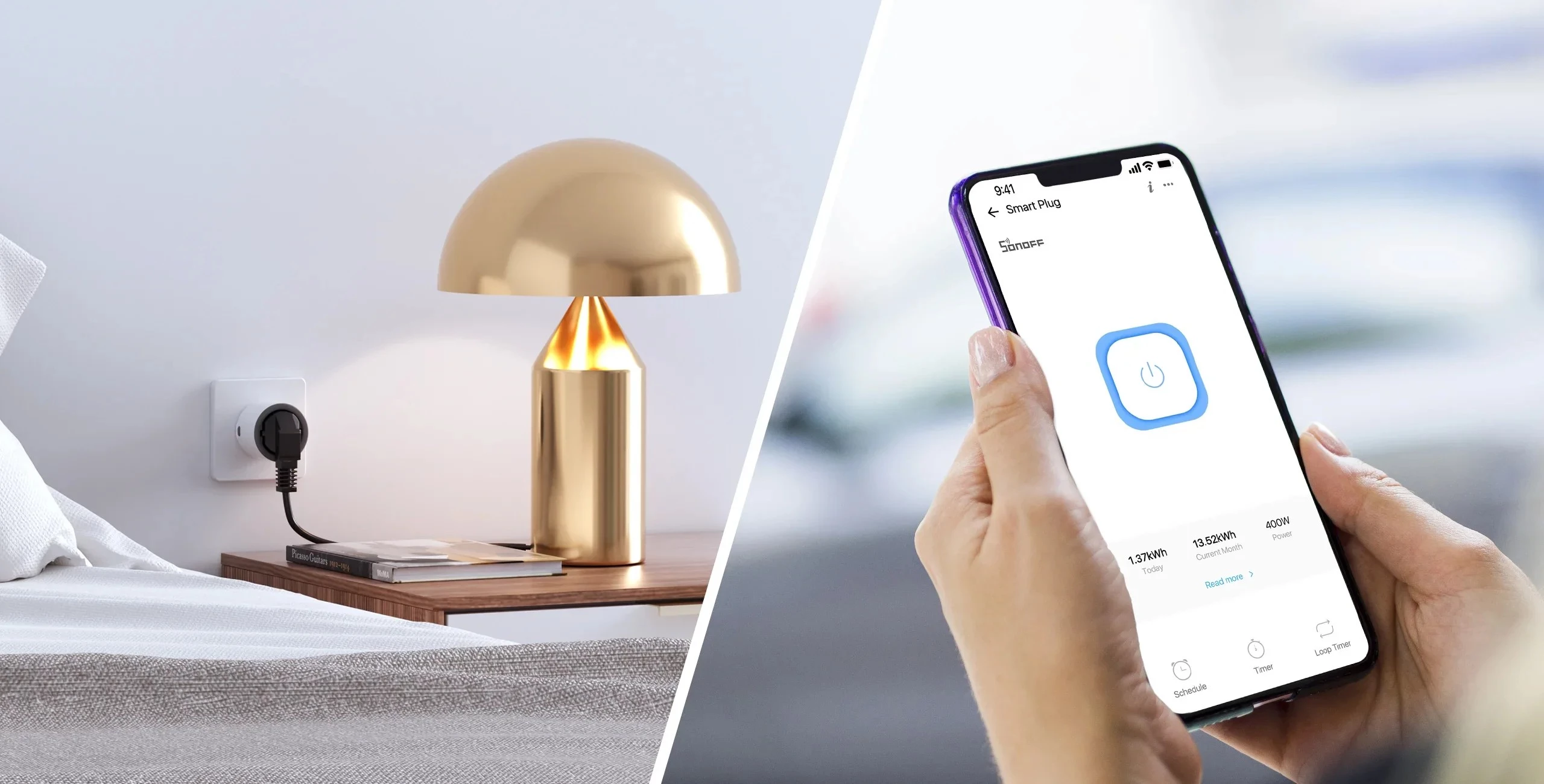 SONOFF Spin-Prizë Inteligjente WiFi S60TPF me Matje Energjie 16A