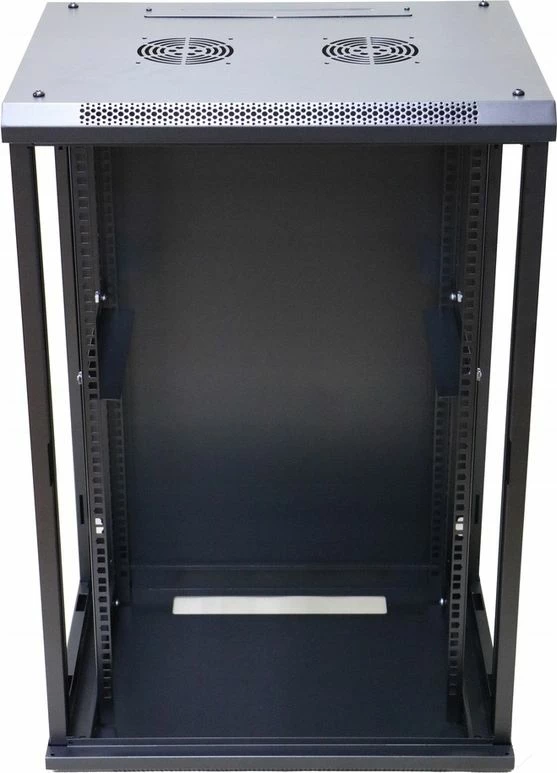 Kasë rack murale ExtraLink EX.14329 19\" 15U 600x450mm me derë qelqi, e zezë