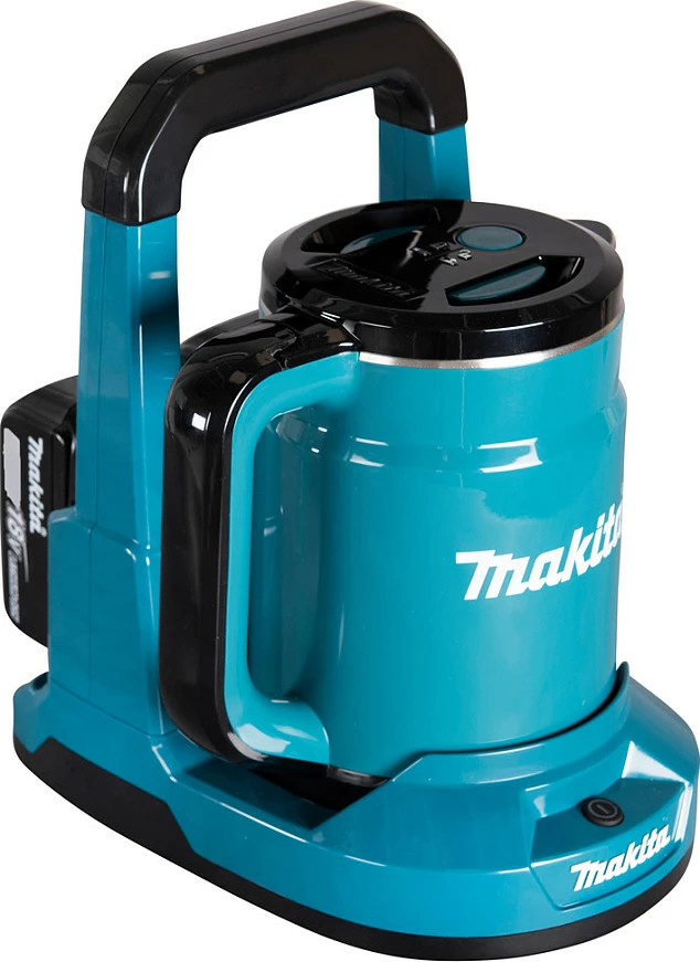 Zierëse uji me bateri Makita DKT360Z, 0.8L, pa kabllo, zi/kaltër