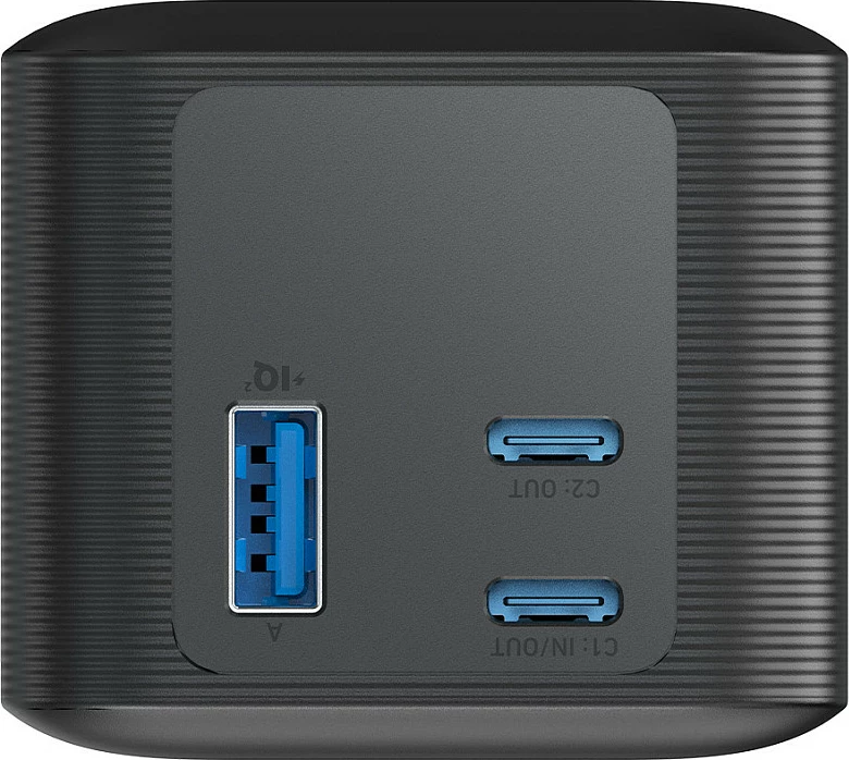 Powerbank Anker 737, 24000 mAh, 140 W, Ngjyrë e zezë, Argjend