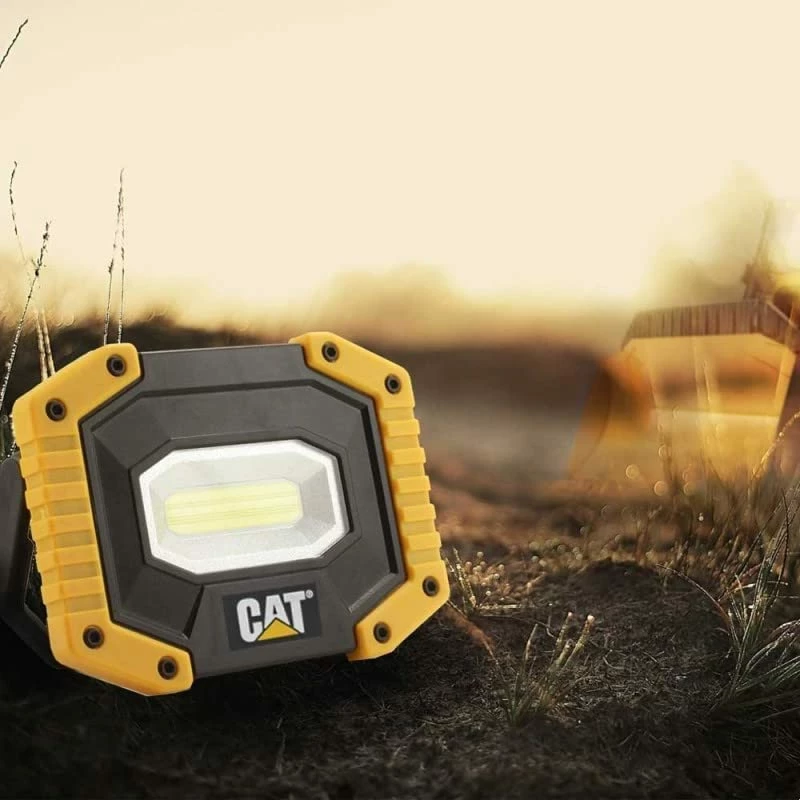 Reflektor LED portativ CAT CT3545 500 lm, rikarikues me USB, verdhë/zi