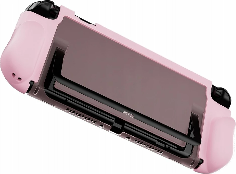 Mbështjellës për konzolë Yaxo BUZZARD YAX-GA-CS-18 për Nintendo Switch 2, mbrojtje military-grade, këmbëz palosëse, Neon Pink
