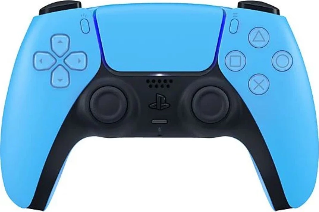 Kontroller lojërash Sony DualSense V2 1000040195 pa kabllo, haptic feedback, trigera adaptivë, mikrofon i integruar, blu