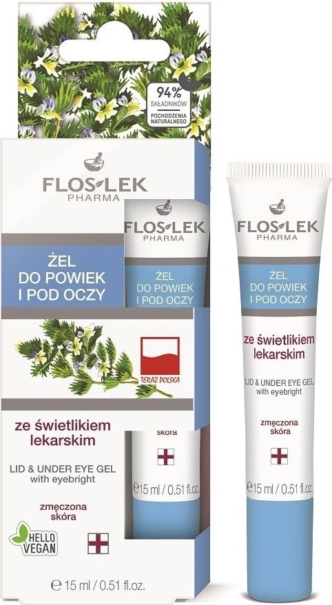 Xhel për sy dhe nën sy Floslek me marshmallow mjekësor për femra, 15ml
