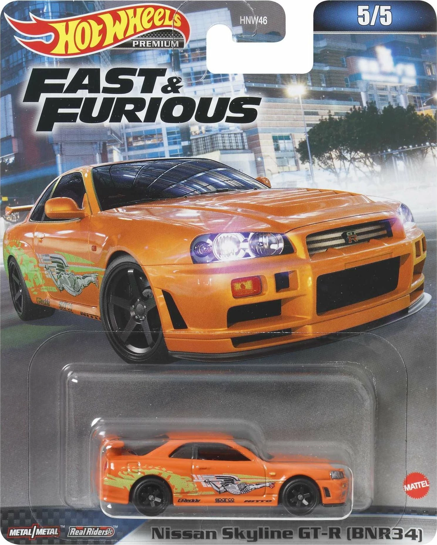 Makinë lodër Hot Wheels Mattel Fast & Furious Premium HNW46 1:64 metal 1 copë (mix)