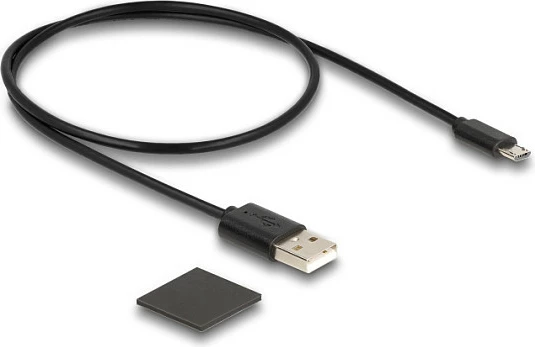 HDMI Splitter DeLOCK 1x HDMI In në 2x HDMI Out, 4K 60Hz, me Downscaler, USB Powered, i zi