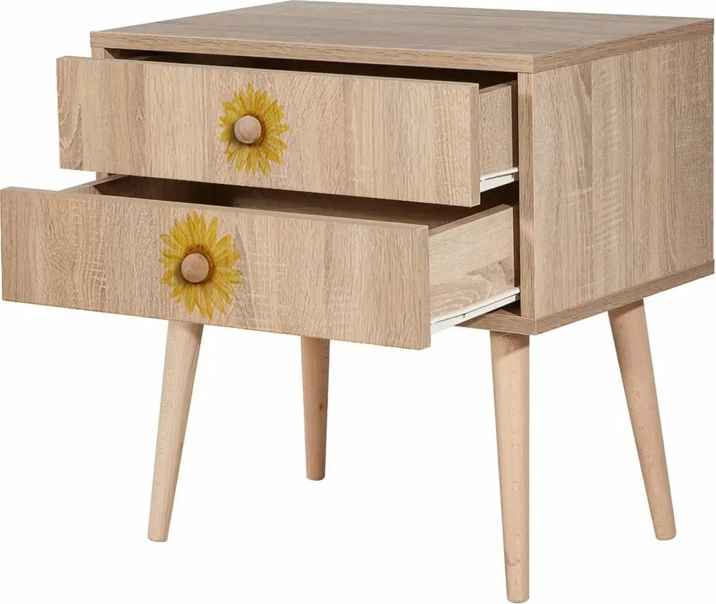 Komodinë nate Skye Decor, City Two Seed, shumëngjyrëshe