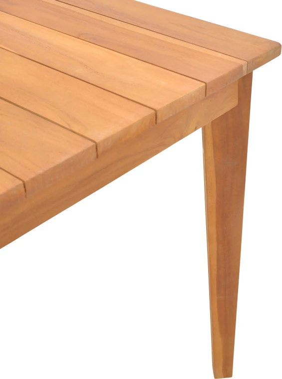 Tavolinë druri teak Ory, ngjyrë natyrale, 160x80x75cm