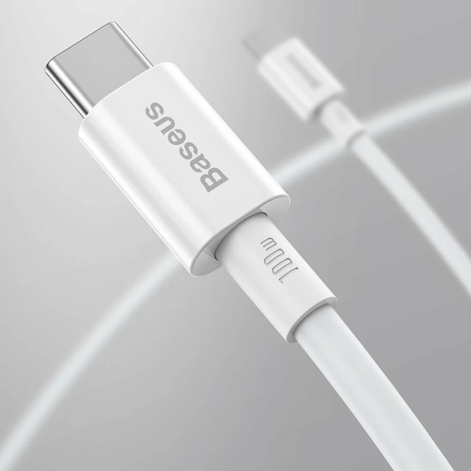 Kabllo USB-C në USB-C Baseus CATYS-C01, 2m, 100W, e zezë