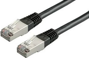 Kabllo rrjeti ROLINE Cat6 S/FTP Patch Cord, 0.5 m, RJ45, e zezë