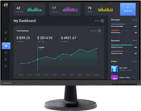 Monitor Lenovo D24-45 , 24" FHD, 75Hz, i zi   