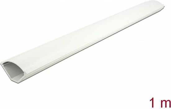 Kanal kabllosh DeLOCK, këndor 56 x 32 mm, 1 m, vetëngjitës, i bardhë