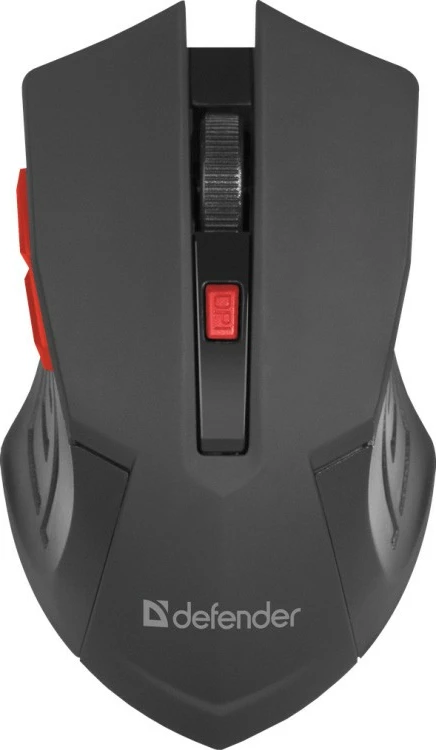 Maus wireless Defender ACCURA MM-275, 1600 DPI, 5 butona, zi-kuqe