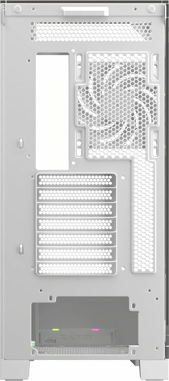 Kasë XYZ PC GEAR Trifecta ARGB X-CS-TRIFECTA-W Midi Tower, USB-C, tempered glass, e bardhë