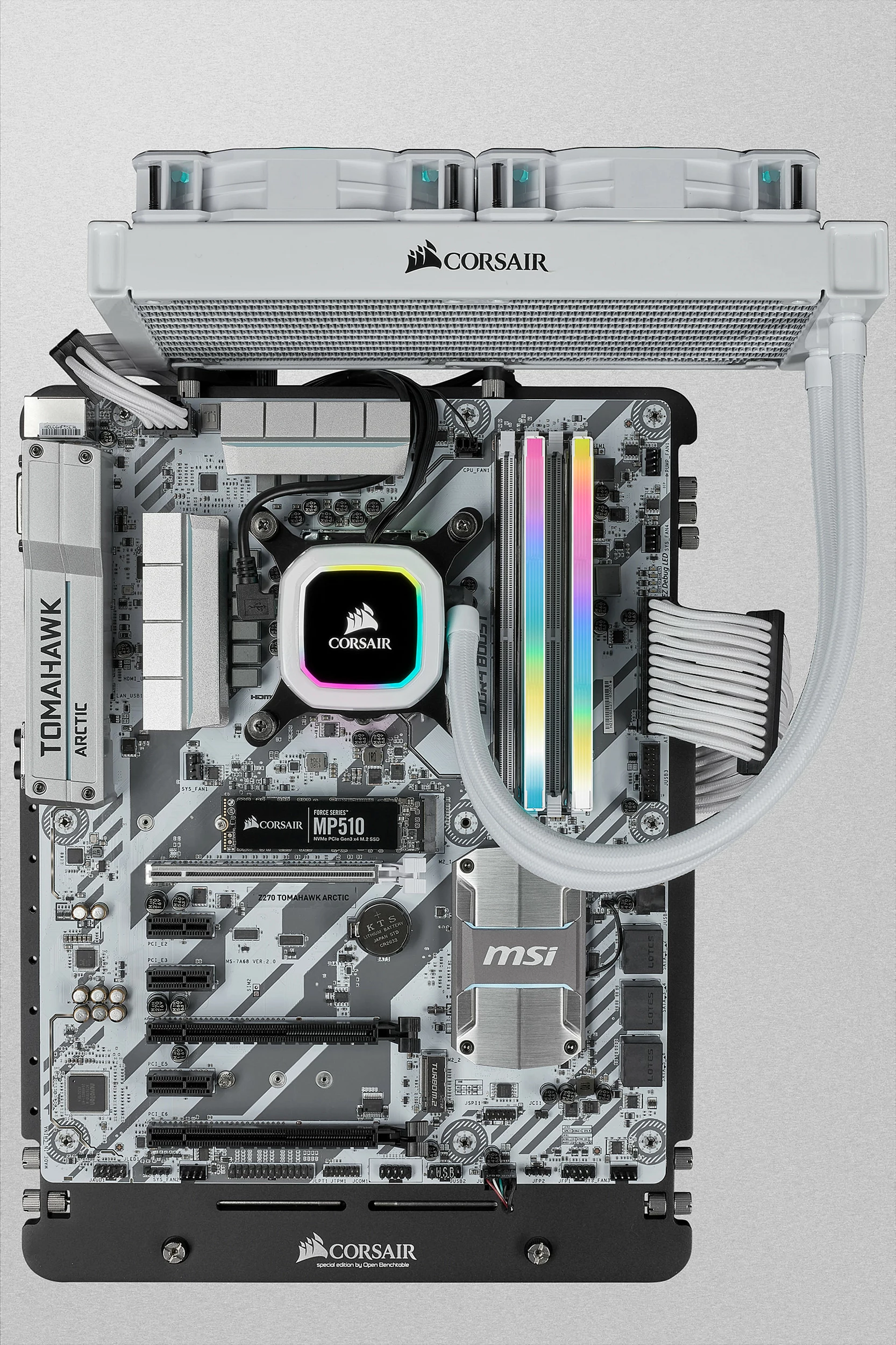 RAM Memorje Corsair Vengeance RGB Pro SL, 32GB (2x16GB) DDR4 3200MHz CL16, RGB, e bardhë