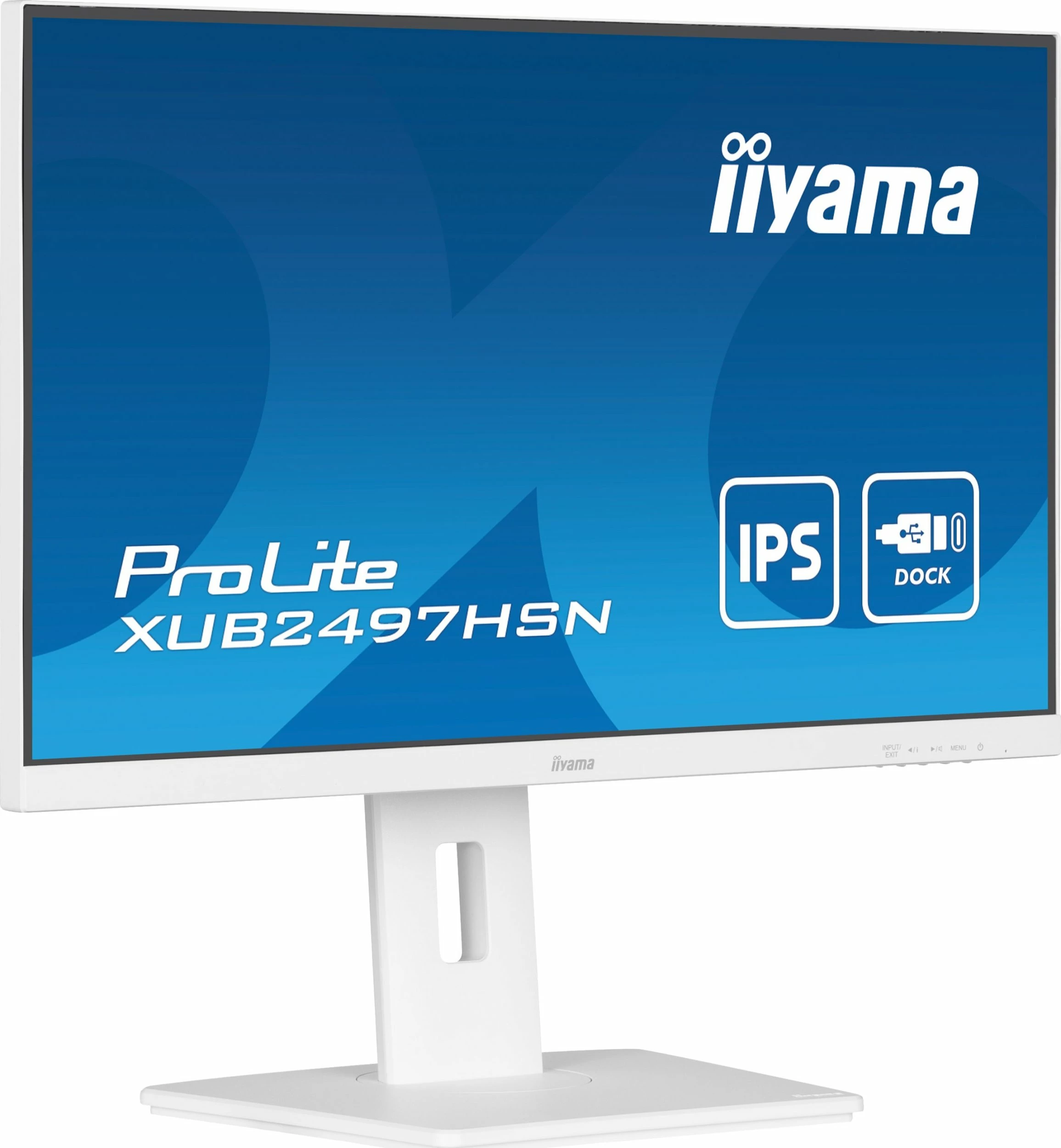 Monitor iiyama ProLite XUB2497HSN-W2 24\" Full HD IPS 100Hz USB-C Dock, i bardhë