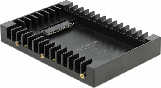 Kornizë montimi DeLOCK 3.5" për disk 2.5" SATA III, 6 Gbit/s, e zezë